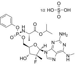 Bemnifosbuvir hemisulfate (RG-6422; AT-527) 2241337-84-6